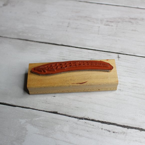 Stampin Up Rubber Stamp Mounted Wooden Block Pheasant Bird Feather - Picture 4 of 4